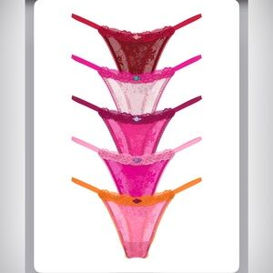 Victoria's Secret 5-pack Lacie String Thong Panties